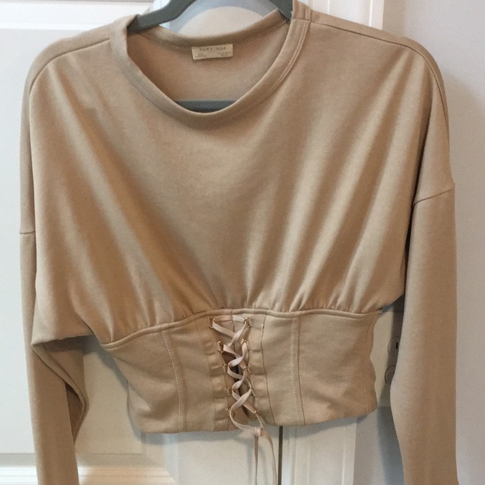 Tie corset top